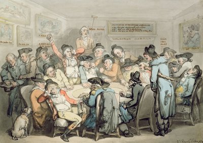 サブスクリプションクラブルーム（ペンとインクと紙のトイレ） 作： Thomas Rowlandson